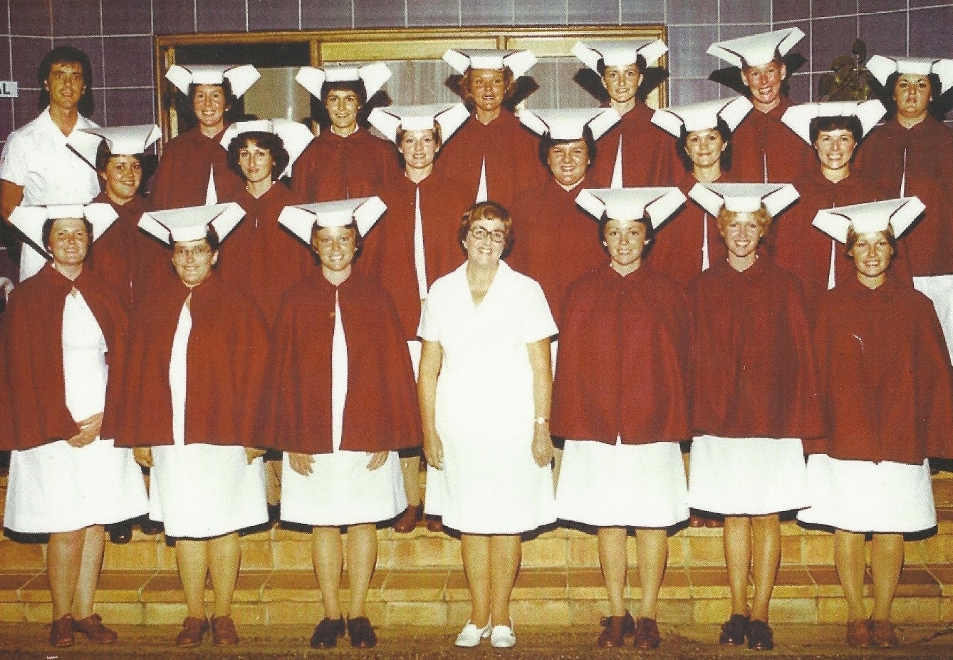 Ray, top left, during his nursing studies.
