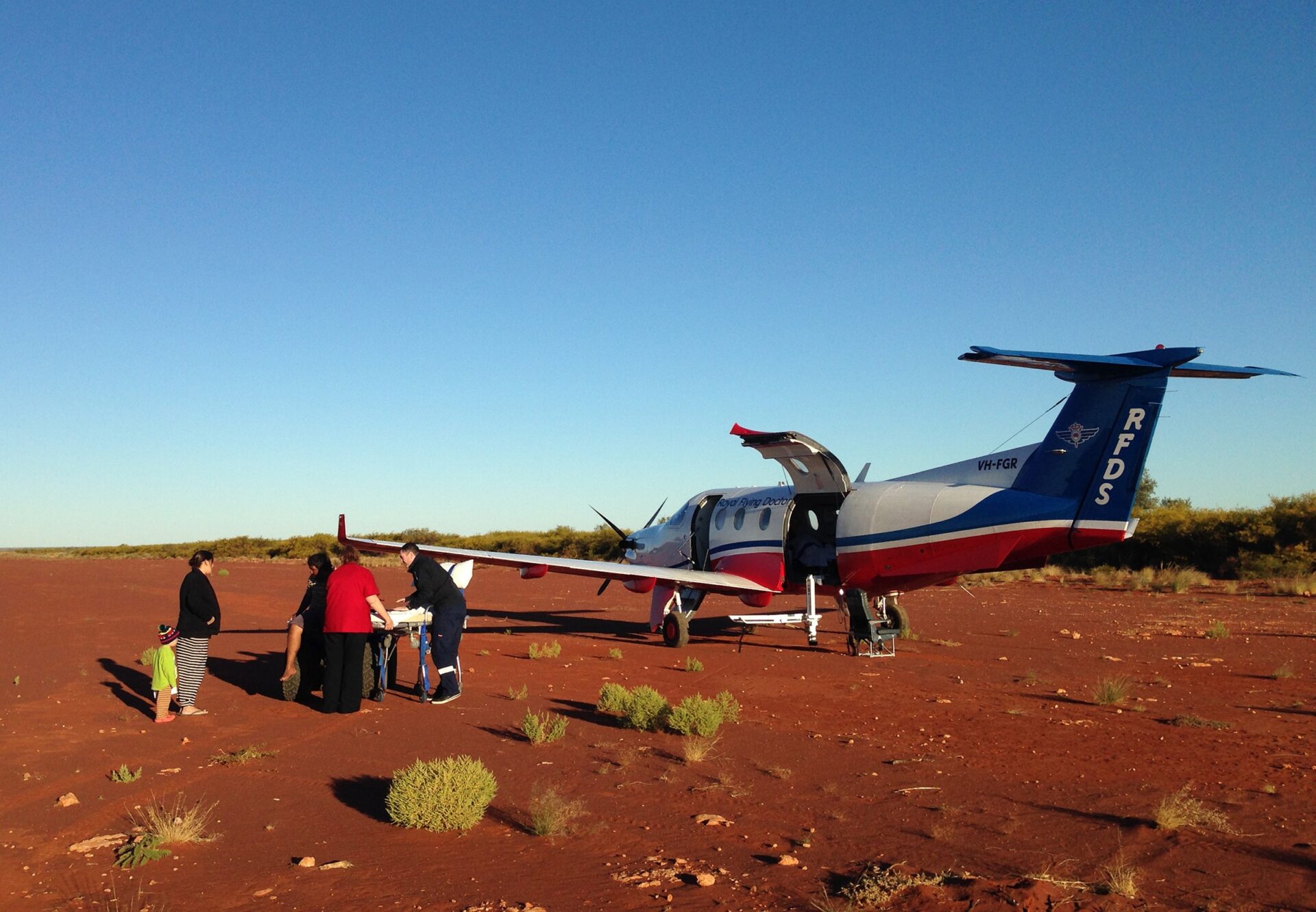 The RFDS in Tanami Downs.