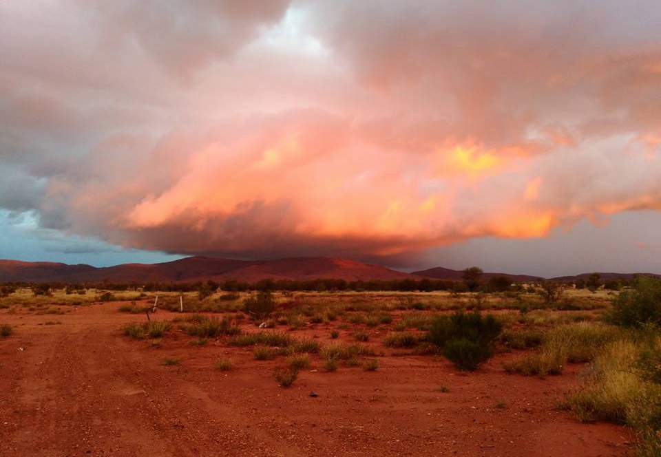 A brewing storm near Wingellina.
