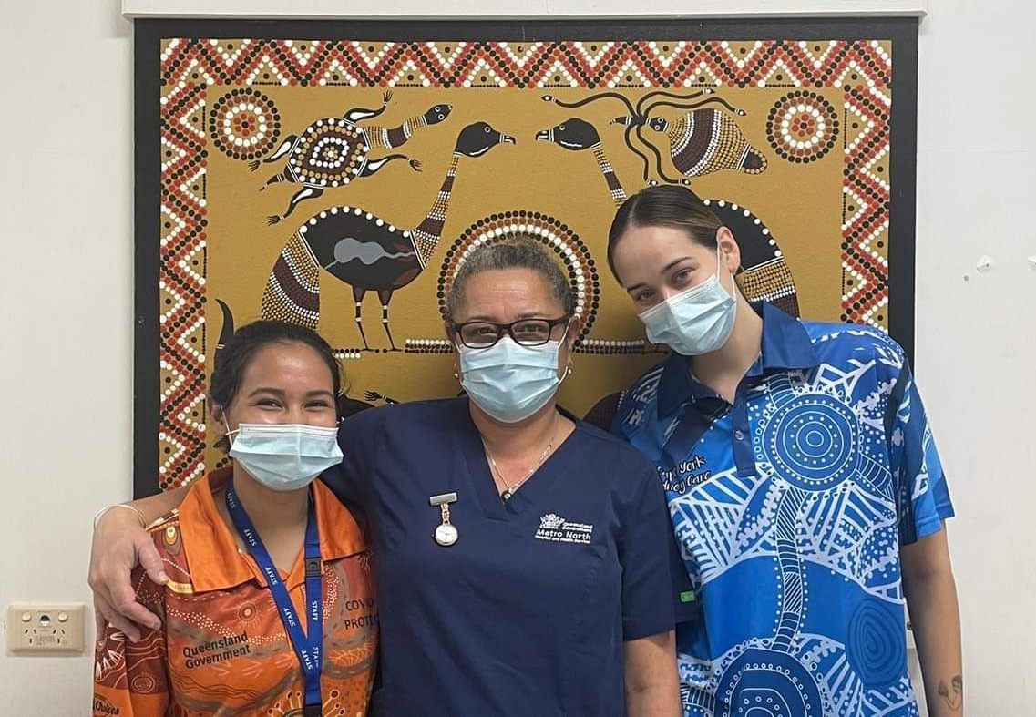 Atima Bin-Juda, Leonie and Maddison Blake.