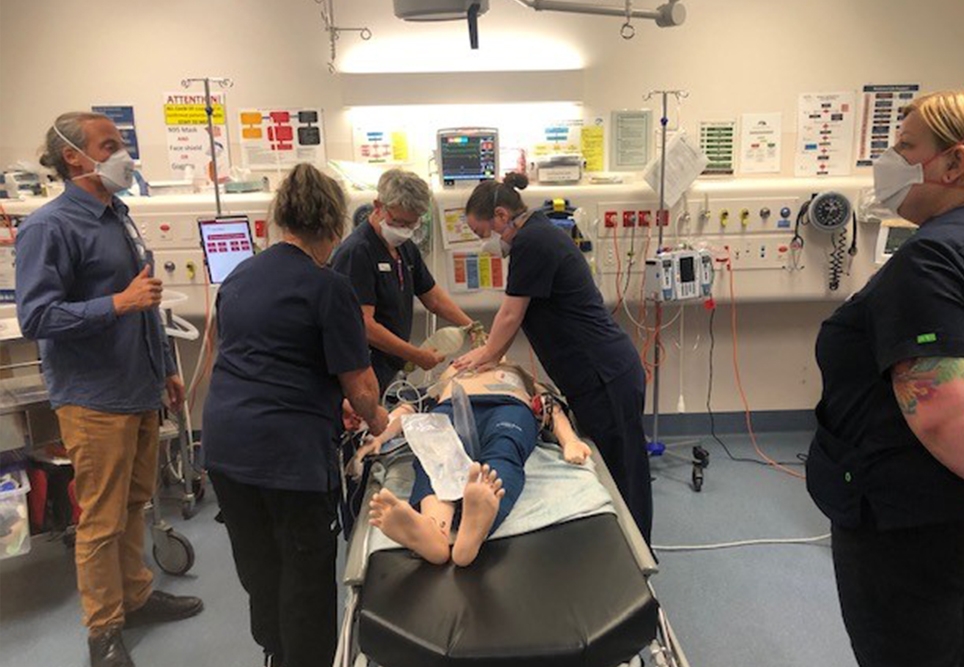 Training scenario at work