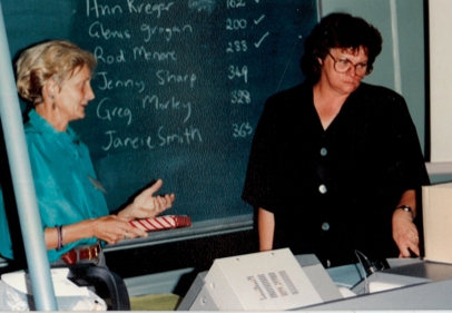 Jenny Cramer and Jenny Klotz in Rockhampton, 1991.