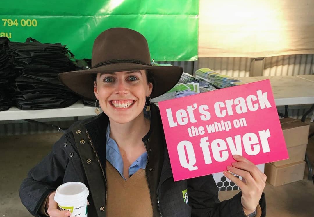 ‘Let’s crack the whip on Q Fever’ formed part of NSW Farmers’ campaign. Photo: NSW Farmers.