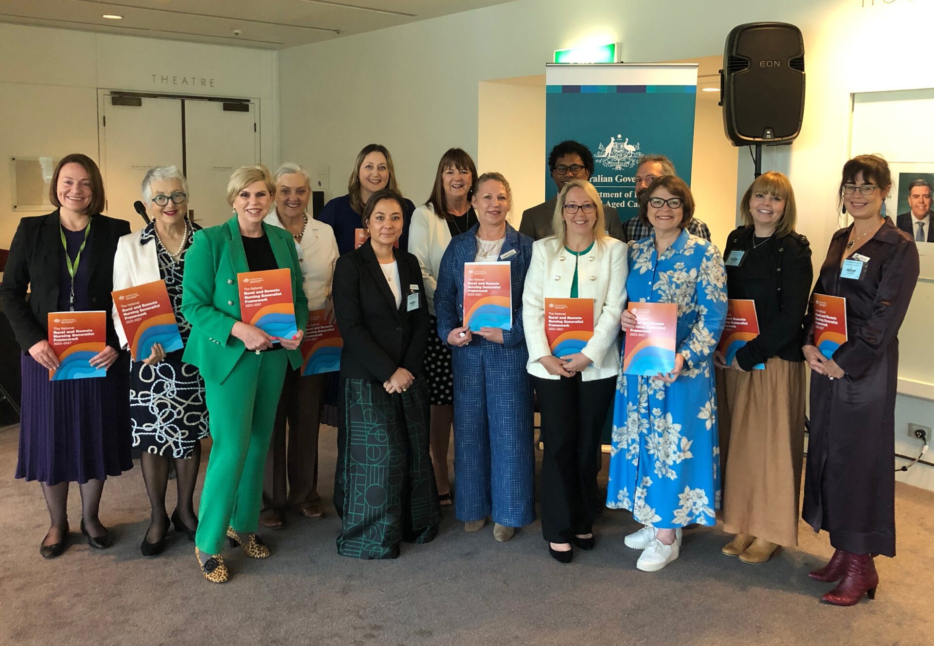 Members of the Steering Committee at the launch of the Framework at Parliament House, 2023.