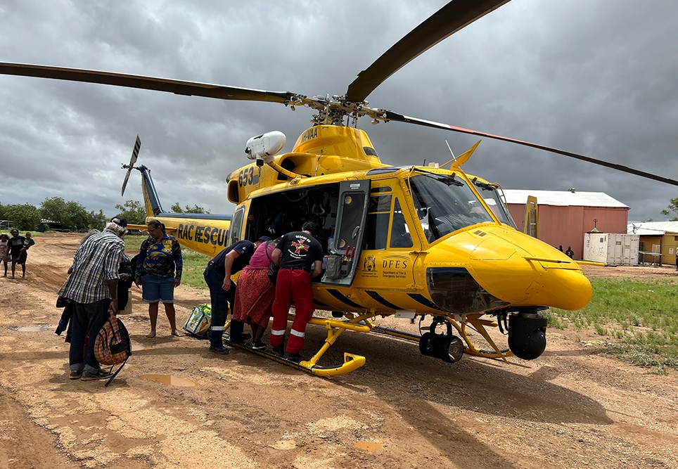 Image: DFES. Noonkanbah evacuation/relocation.