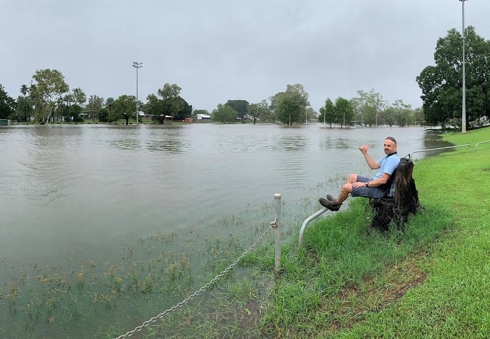Nursing through the floods in Daly River, NT