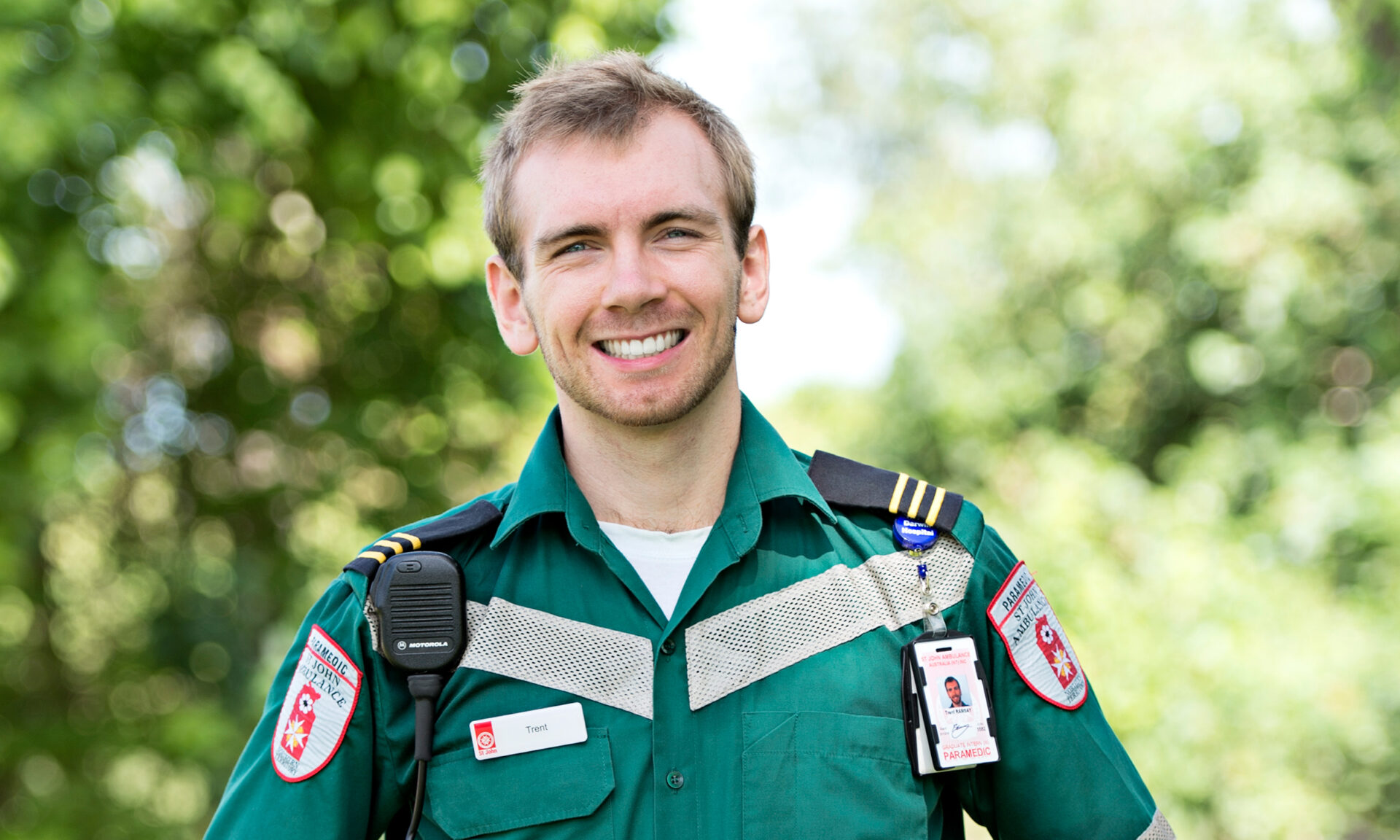 St John Ambulance paramedic Trent