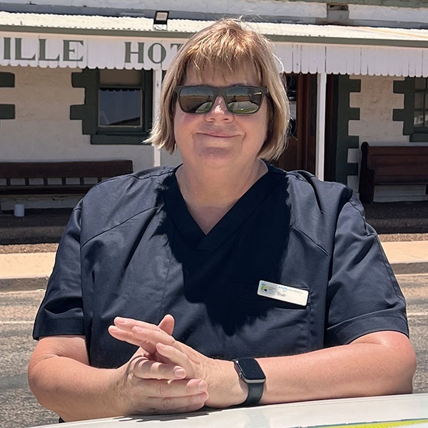 Headshot of Susan Wilkes at work.