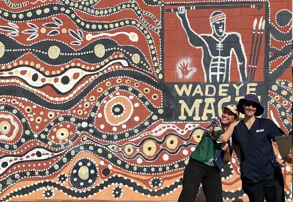Above: Catherine (right) with Rural Generalist Registrar  Dr Leah Ginnivan.