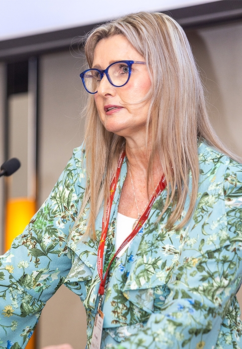 Melissa Allen presenting at the 2024 Remote Nursing & Midwifery Conference.