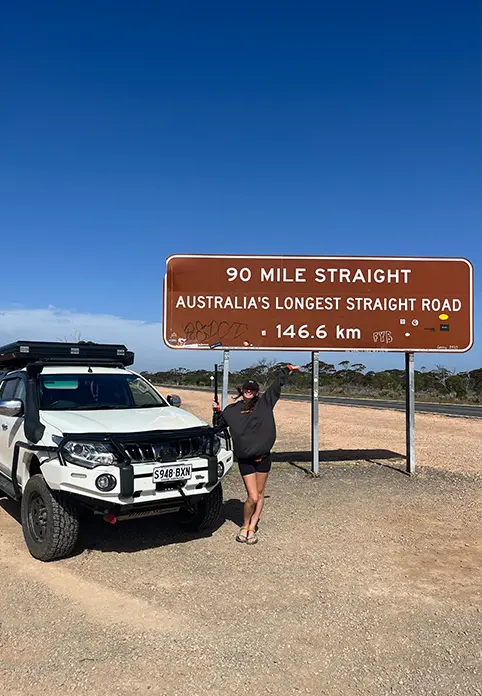 Crossing the Nullarbor.