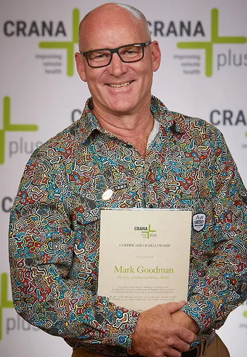 Newly appointed CRANAplus Fellow, Mark Goodman