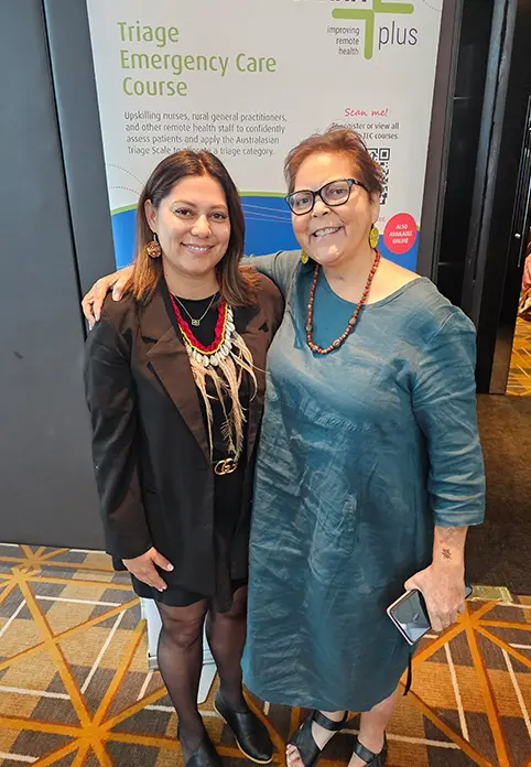 Melina and Dallas at the CRANAplus Remote Nursing and Midwifery Conference