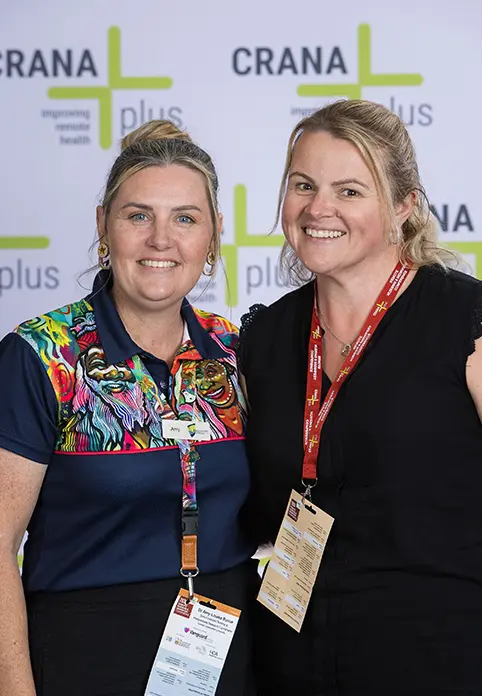 Dr Byrne alongside Danielle Jocumsen who presented an abstract poster on the roles and skill requirements of registered nurses working in rural and remote areas.