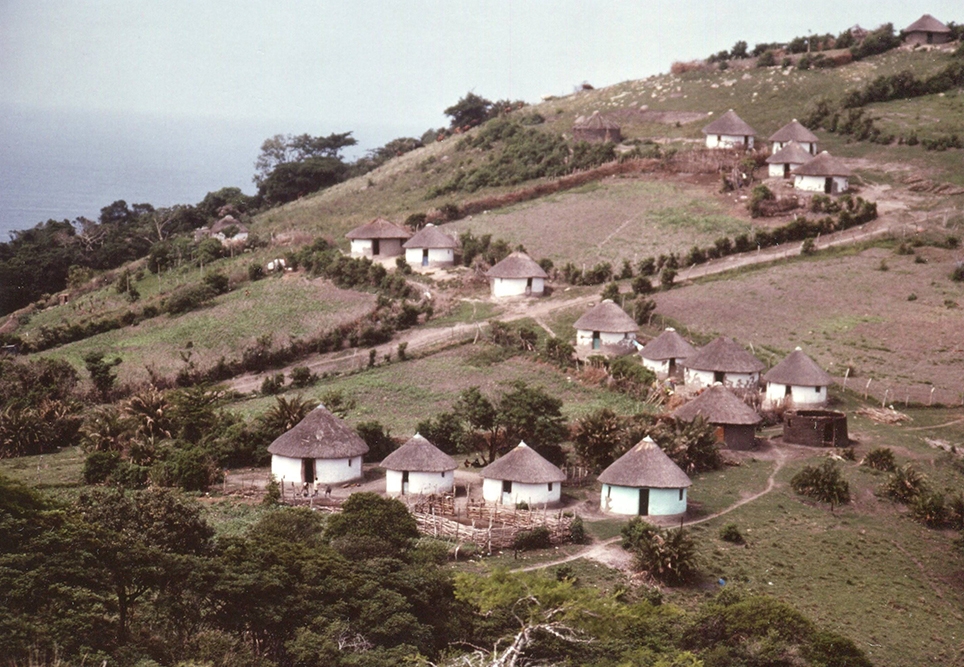 Rondavels near Isilimela, South Africa, where Nick worked in the 80s.
