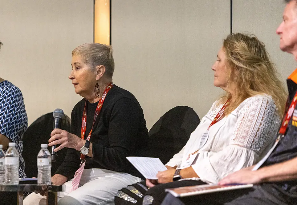 Lesley speaking on The Framework – From Publication to Implementation panel at the CRANAplus 2024 Remote Nursing and Midwifery Conference.